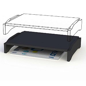 Suporte para Monitor Preto sem Gaveta 35X24X6.4CM