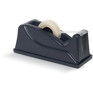Suporte para Fita Adesiva Pequeno Plástico Preto