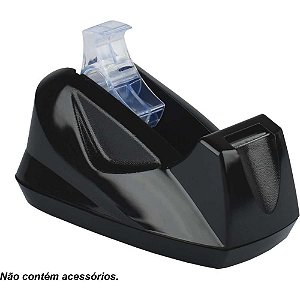 Suporte para Fita Adesiva Grande Preto Comercial