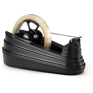 Suporte para Fita Adesiva Grande Preto Waleu Durável e Versátil