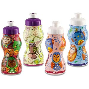 Squeeze Infantil Corujinha 250ML Pacote com 15