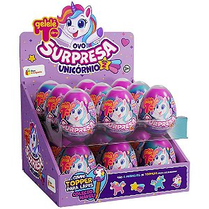 Slime OVO Surpresa Unicórnio - Display com 18 Unidades