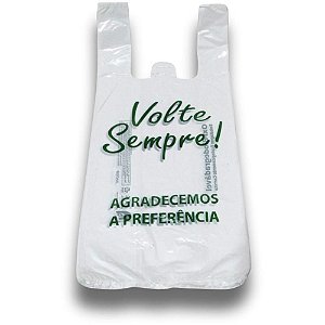 Sacola Plástica 38X50 "volte Sempre" com 600 Unidades