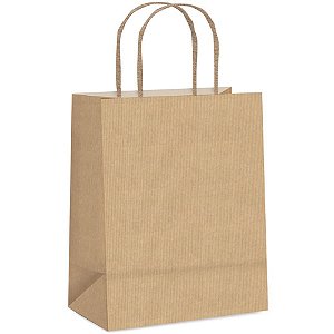Sacola para Presente KRAFT PP 16X12X7CM - Pacote com 50 Unidades