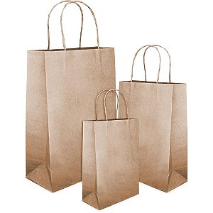 Sacola para Presente KRAFT G 39X32X16CM - Pacote com 10 Unidades