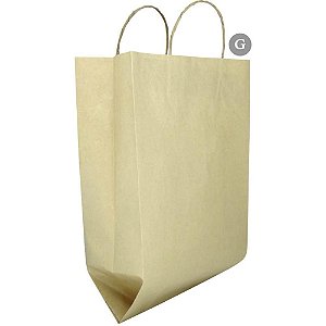 Sacola para Presente KRAFT G 28X41X12CM 11,7LITROS PCT com 10