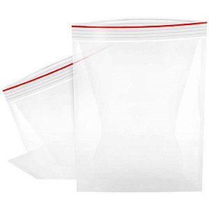 Saco ZIP Transparente N12 30X45CM - Pacote com 100 Unidades