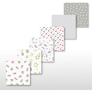 Saco Poli Transparente Decorado 20X29CM Sortido  PCT com 50