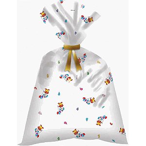 Saco Poli Transparente Decorado 10X14CM Sortido PCT com 100