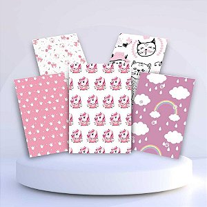 Saco Metalizado 50X69CM Infantil Feminino - Pacote com 50 Unidades