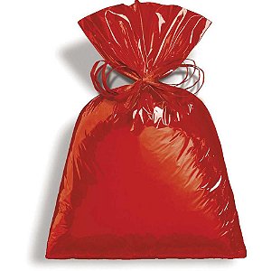 Saco Metalizado 35X55CM Vermelho - Pacote com 50