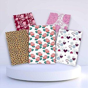 Saco Metalizado 35X55CM Feminino Sortido - Pacote com 50