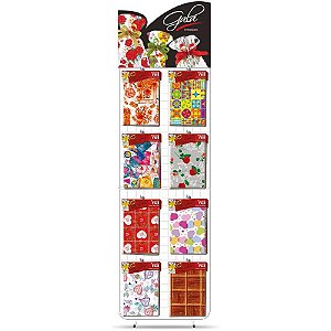 Saco Metalizado 30X45CM Saco+laço Sortido Blister com 1 Unidade Pacote com 40