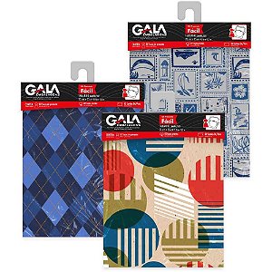 Kit Presente Fácil Saco Metalizado 25X37CM + Laço 25X35CM Sortidos - Blister com 2 Unidades, Pacote com 40