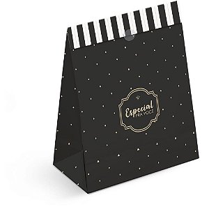 Saco de Papel Presente Maison 22X15X7 PT PCT com 10
