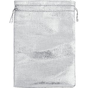 Saco de Lame Prata 10X15CM PCT com 10