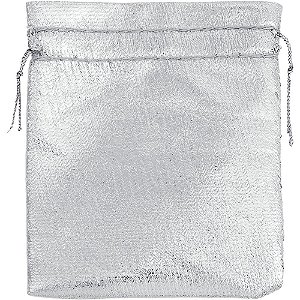 Saco de Lame Prata 08X10CM PCT com 10