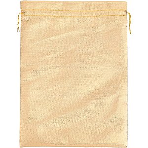 Saco de Lame Dourado 18X25CM PCT com 10