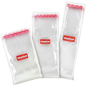 Saco Adesivado Transparente 9X13+3CM ABA PCT com 100
