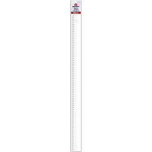 Régua de Poliestireno Transparente 60CM PCT com 10