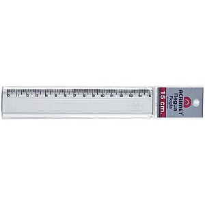 Fita Dupla Face Fixa PRO Espuma 19MM X 5M e Régua de Poliestireno Transparente 15CM - Caixa com 24