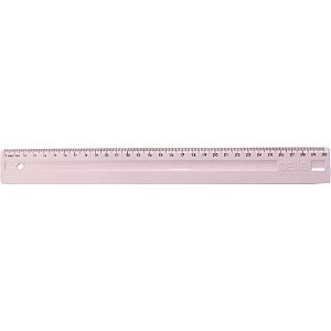 Régua de Poliestireno Serena 30CM Rosa Pastel Caixa com 24