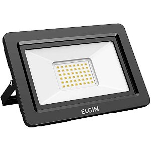 Refletor de LED Projetor 50W 6500K Preto SLIM