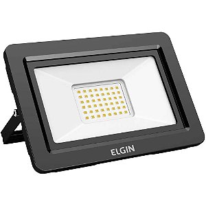 Refletor de LED Projetor 50W 6500K Preto SLIM
