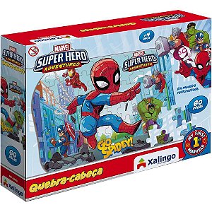 QUEBRA-CABEÇA Madeira Super Hero Adventures 60 Peças