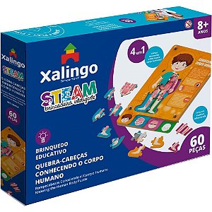 QUEBRA-CABEÇA Madeira Steam Corpo Humano 60 Peças