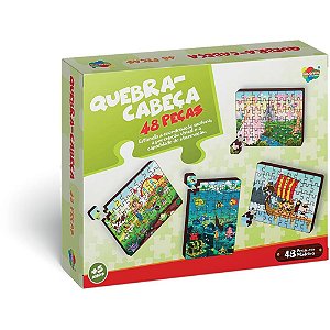 QUEBRA-CABEÇA Madeira Princesa 48 Peças