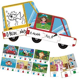 QUEBRA-CABEÇA Madeira Primeiras Frases com Jogo