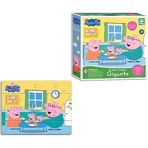 QUEBRA-CABEÇA Madeira Peppa PIG Gigante 16 PCS