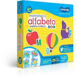 QUEBRA-CABEÇA Educativo Montando o Alfabeto 26 Peças