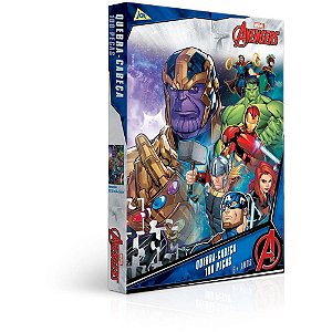 QUEBRA-CABEÇA Cartonado Vingadores 100 Peças