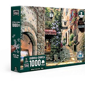 QUEBRA-CABEÇA Cartonado Vielas Francesas Nice 1000 Peças