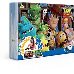 QUEBRA-CABEÇA Cartonado TOY STORY 4 48 Peças Grandão