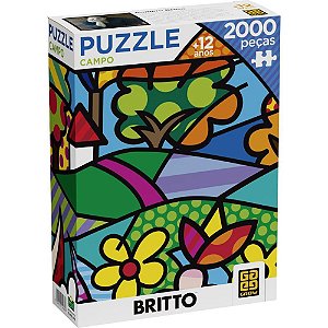 QUEBRA-CABEÇA Cartonado Romero Brito Campo 2000 Peças