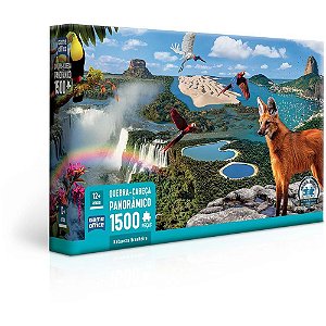 QUEBRA-CABEÇA Cartonado Natureza Brasileira 1500PC