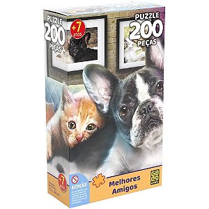 QUEBRA-CABEÇA Cartonado Melhores Amigos 200 Peças