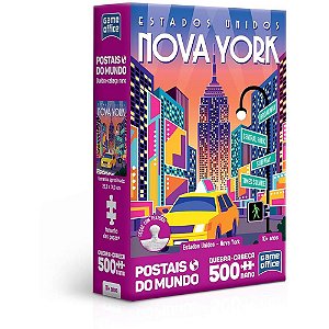 QUEBRA-CABEÇA Cartonado EUA-NOVA YORK 500 Peças Nano