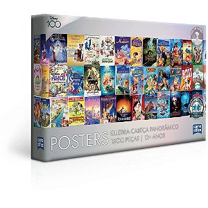 QUEBRA-CABEÇA Cartonado Disney 100 ANOS Posters 1500PC