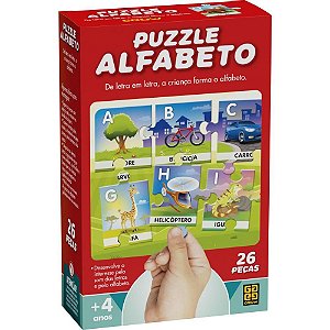 QUEBRA-CABEÇA Cartonado Alfabeto -  26 Peças