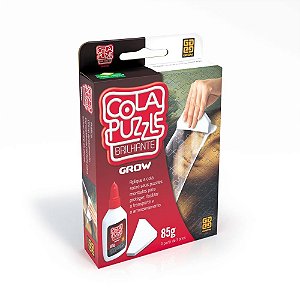 Cola Brilhante para QUEBRA-CABEÇA com Aplicador Prático