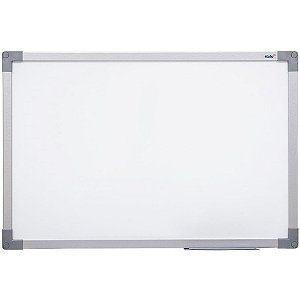 Quadro Branco 60X40CM UV MDF SOFT Prata com Moldura de Madeira (pacote com 2)