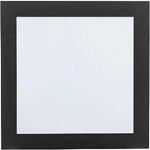 Quadro Branco Moldura Madeira 038X038CM Command Center Preto PCT com 02