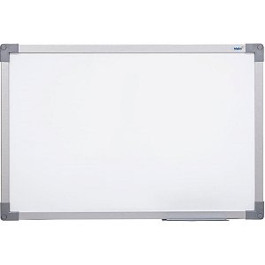 Quadro Branco Moldura Alumínio 070X050CM UV SOFT (pacote com 02)