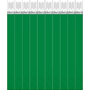 Pulseira de Identificação MED Verde Bandeira Pacote com 100