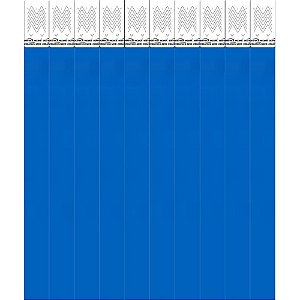 Pulseira de Identificação MED Azul Pacote com 100 Peças
