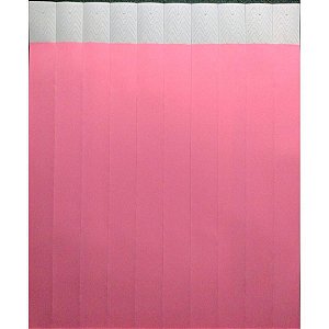 Pulseira Identificação Laser PRO Rosa Chiclete PCT com 50